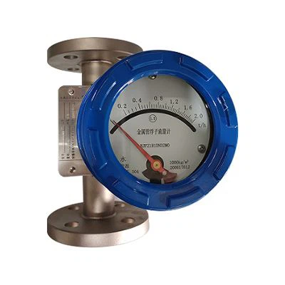 Vertically mounted rotameter