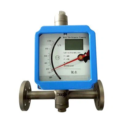 Horizontally mounted rotameter